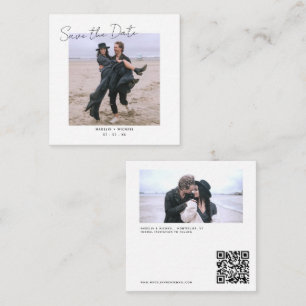 Recepción Tarjeta de Boda de detalles de la foto del código