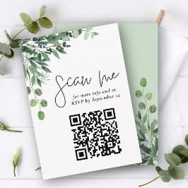 Recepción Tarjeta de Boda de Eucalyptus Rusa