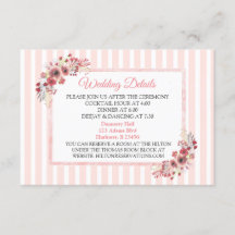 Tarjeta de Boda de Flores Rosa Mauve