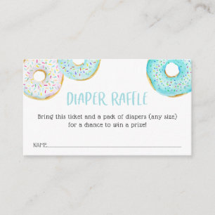 Recepción Tarjeta de boleto BlueDonut Baby Diaper Raffle