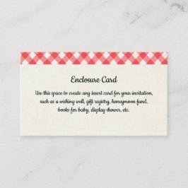 Recepción Tarjeta de cerramiento de BBQ