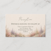 Tarjeta de Cerramiento de Jardín Romántico