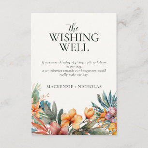 Recepción Tarjeta de cerramiento de pozo de deseos de acuare