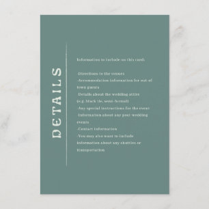 Recepción Tarjeta de cierre Boda de San Miguel