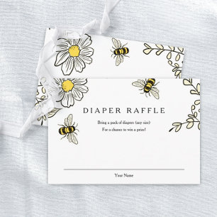 Recepción Tarjeta de cierre Bumble Bee Diaper Raffle