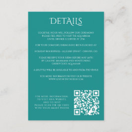 Recepción Tarjeta de cierre de acuario colorido