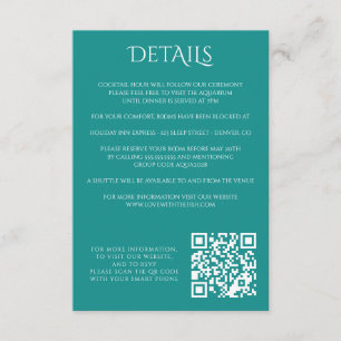 Recepción Tarjeta de cierre de acuario colorido