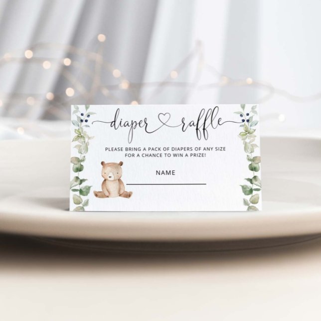 Recepción Tarjeta de cierre de boleto para rifa de pañales d (Subido por el creador)