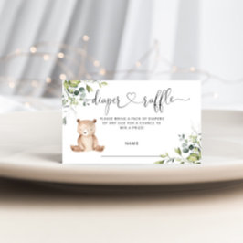 Recepción Tarjeta de cierre de boleto para rifa de pañales d