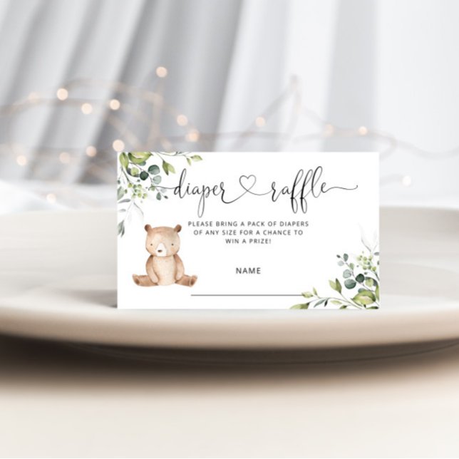 Recepción Tarjeta de cierre de boleto para rifa de pañales d (Subido por el creador)