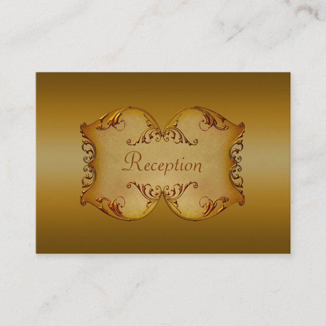 Recepción Tarjeta de cierre de desplazamiento de bronce (Anverso)