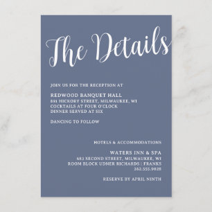 Recepción Tarjeta de cierre de detalles de los anillos de lo