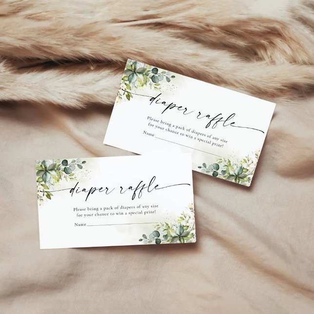 Recepción Tarjeta de cierre de Green Diaper Raffle (Subido por el creador)