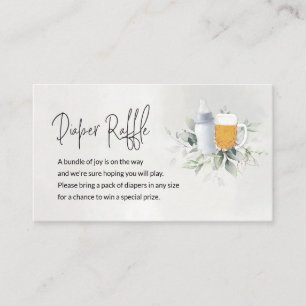 Recepción Tarjeta de cierre de pañales Raffle El bebé se est