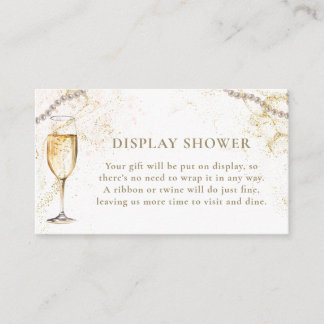 Recepción Tarjeta de cierre de Pearl and Prosecco Bridal Sho