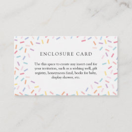 Recepción Tarjeta de cierre de Personalizado Sprinkles