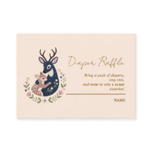 Tarjeta de cierre de Raffle Diaper para Deer Baby 
