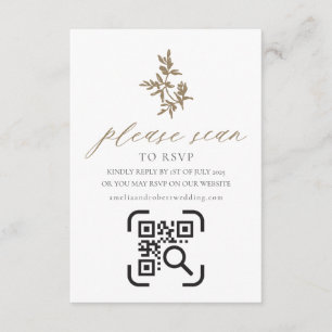 Recepción Tarjeta de cierre de sitio web boda Código QR acei