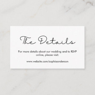 Recepción Tarjeta de cierre de sitio web del Boda de caligra