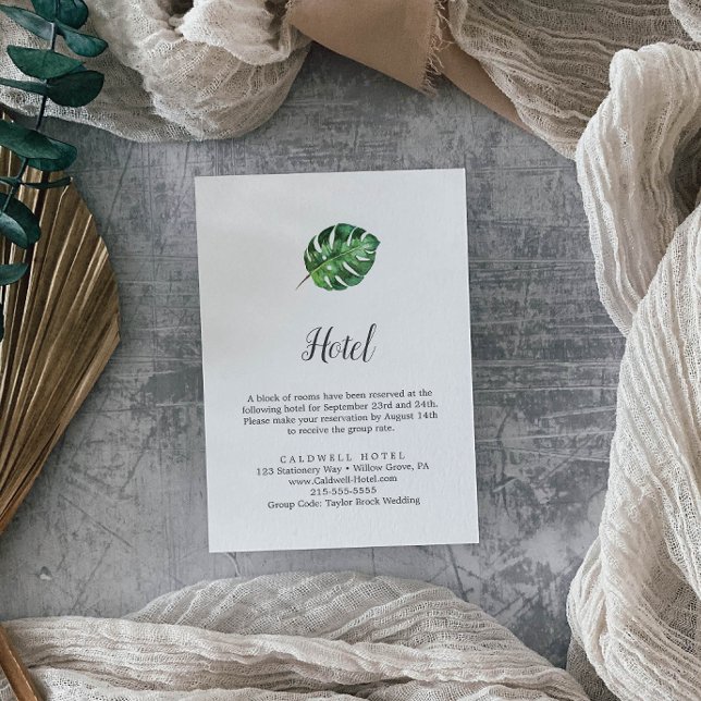 Recepción Tarjeta de cierre del Hotel Wild Tropical Palm (Subido por el creador)