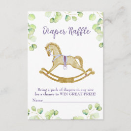 Recepción Tarjeta de cierre Diaper Raffle para bebé