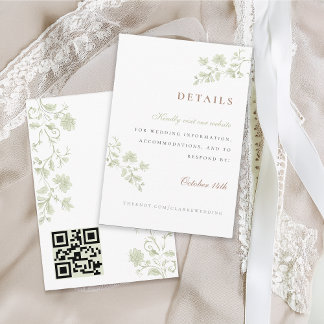 Recepción Tarjeta de cierre Floral Spring Chinoiserie