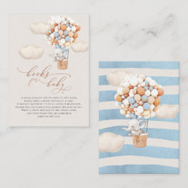 Recepción Tarjeta de cierre para elefantes de globos-bebé