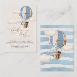 Recepción Tarjeta de cierre para elefantes de globos-bebé