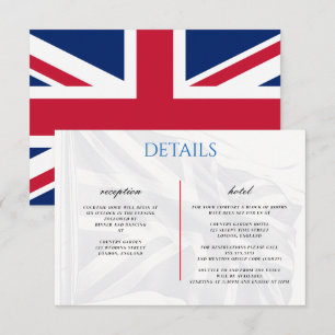 Recepción Tarjeta de cierre para parejas del Reino Unido