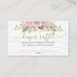 Recepción Tarjeta de cierre Raffle de calabaza rosa