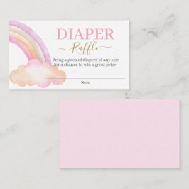 Recepción Tarjeta de cierre Raffle Diaper Rainbow