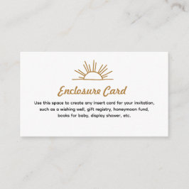 Recepción Tarjeta de cierre Retro Sunshine