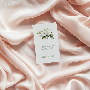 Recepción Tarjeta de cierre RSVP para flor Apple Blossom