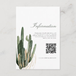 Recepción Tarjeta de código QR con información moderna del B