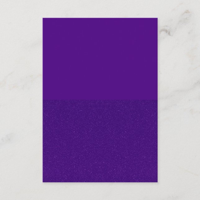 Recepción Tarjeta de Compartimiento Dividido Morado – Sólido (Anverso)