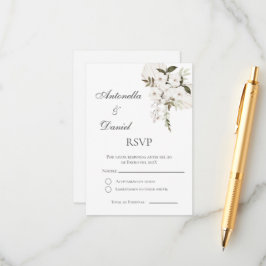 Recepción Tarjeta de confirmación de asistencia de boda espa