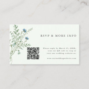 Recepción Tarjeta de Confirmación de Boda con Flores Silvest