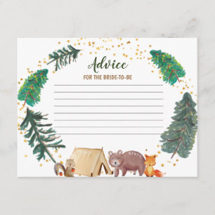 Recepción Tarjeta de consejo Bearly wait Woodland baby ducha