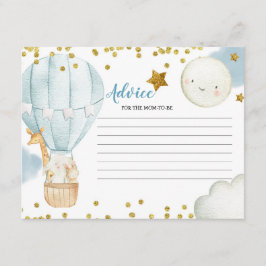 Recepción Tarjeta de consejo Blue Hot Air Balloon Jungle