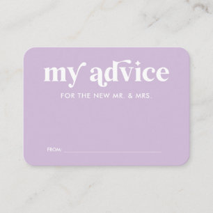 Recepción Tarjeta de consejo de Boda púrpura de verano