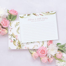 Tarjeta de consejo de ducha de color acuático flor