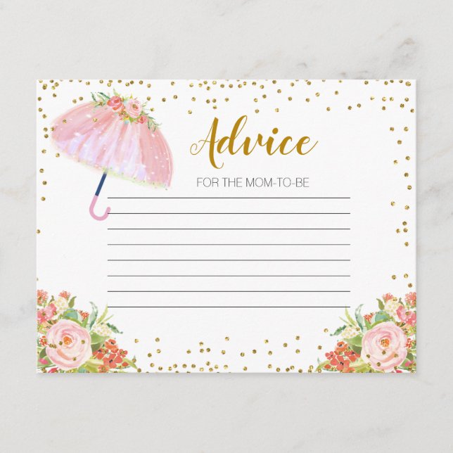 Recepción Tarjeta de consejo duchas de abril Trae flores de  (Anverso)