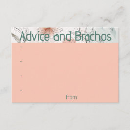 Recepción Tarjeta de consejo floral para mascotas