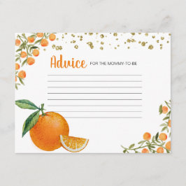 Recepción Tarjeta de consejo para Naranjas pequeños