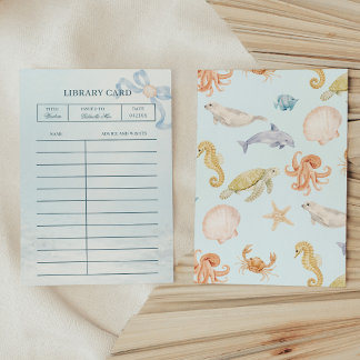 Recepción Tarjeta de Consejos de la Biblioteca Rococo Sea Yo