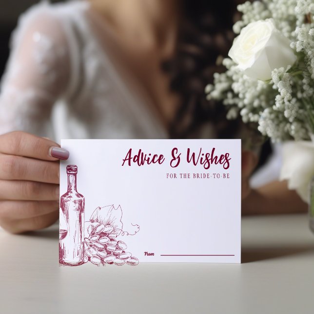 Recepción Tarjeta de Consejos de Vino Tinto Oscuro (Subido por el creador)