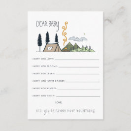 Recepción Tarjeta de consejos para bebés | Comienza la avent