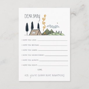 Recepción Tarjeta de consejos para bebés   Comienza la avent