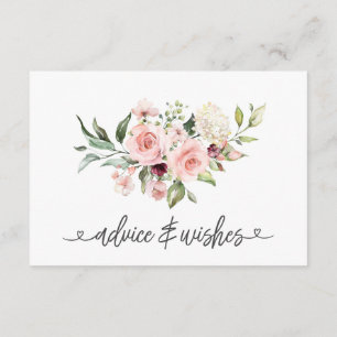 Recepción Tarjeta de consejos y deseos para baby shower de r