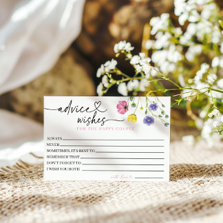 Recepción Tarjeta de Consejos y Deseos para la Feliz Pareja